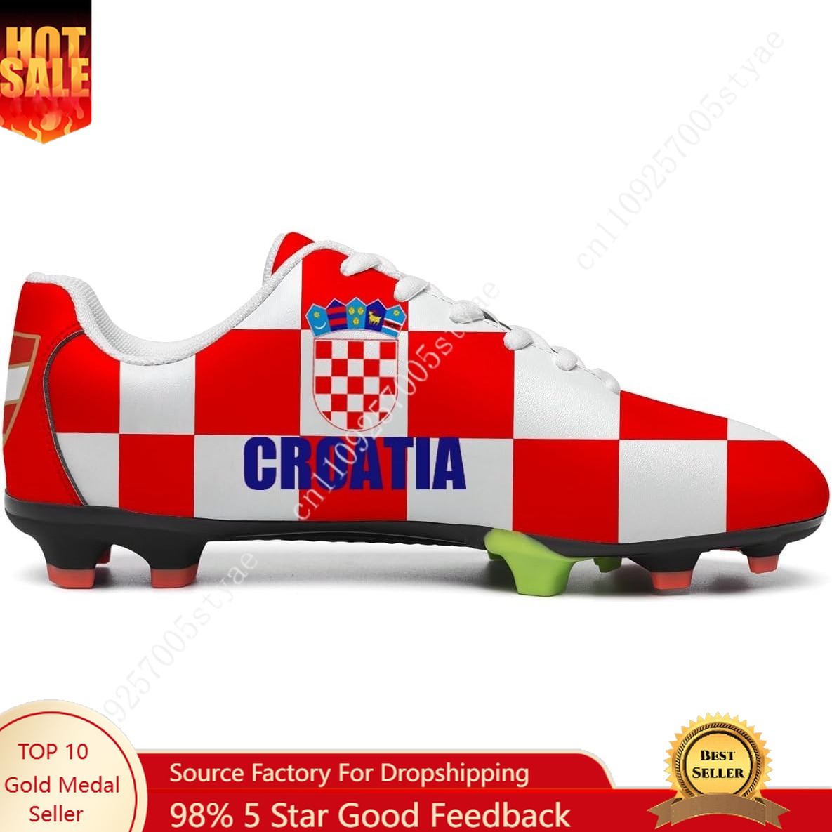 Sneaker Career - Scarpe da Calcio con Bandiera Croata,