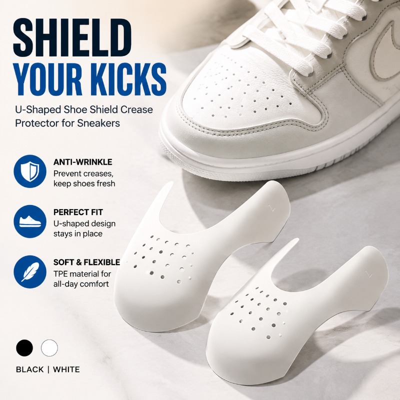 Crease Protector Toe - Protezione per punta scarpe, scudo antipiega